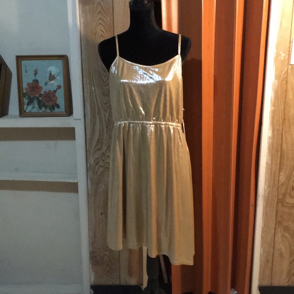 Gold dress
